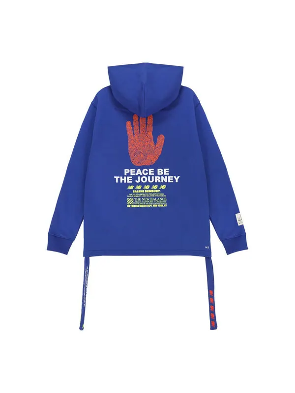 Толстовка New Balance x Salehe Bembury Unisex Logo Printing Blue — изображение 1 из 4, синий