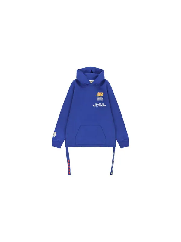 Толстовка New Balance x Salehe Bembury Unisex Logo Printing Blue — изображение 2 из 4, синий