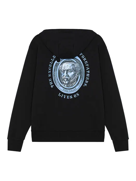 Толстовка New Balance Men's New Balance Alphabet Character Printing Pattern Hooded Long Sleeves — изображение 1 из 2, черный