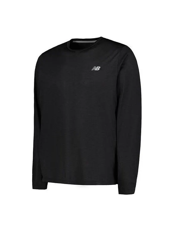 Футболка спортивная футболка с длинным рукавом New Balance — изображение 1 из 2, черный