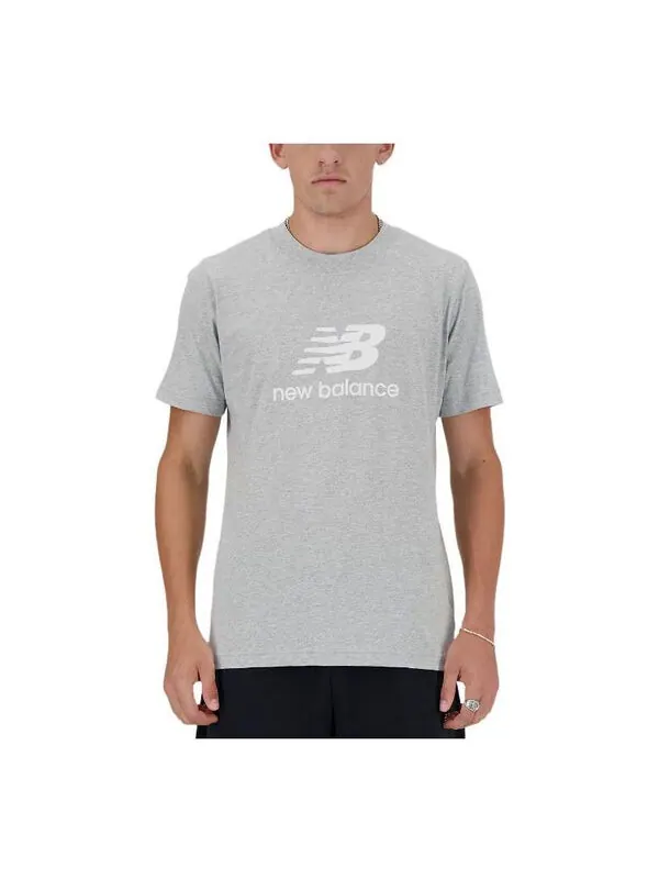 Футболка спортивная необходимые Футболка с логотипом New Balance — изображение 1 из 4, серый