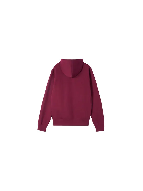 Толстовка New Balance Big logo Printed Sweatshirt Men Burgundy — изображение 2 из 4, винный красный