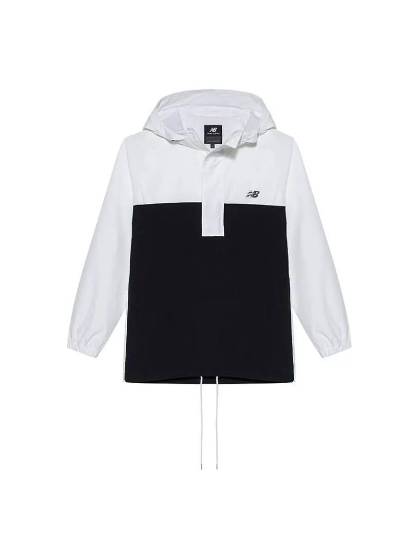 Куртка New Balance Fleece Windbreakers 'White Black' — изображение 1 из 2, белый
