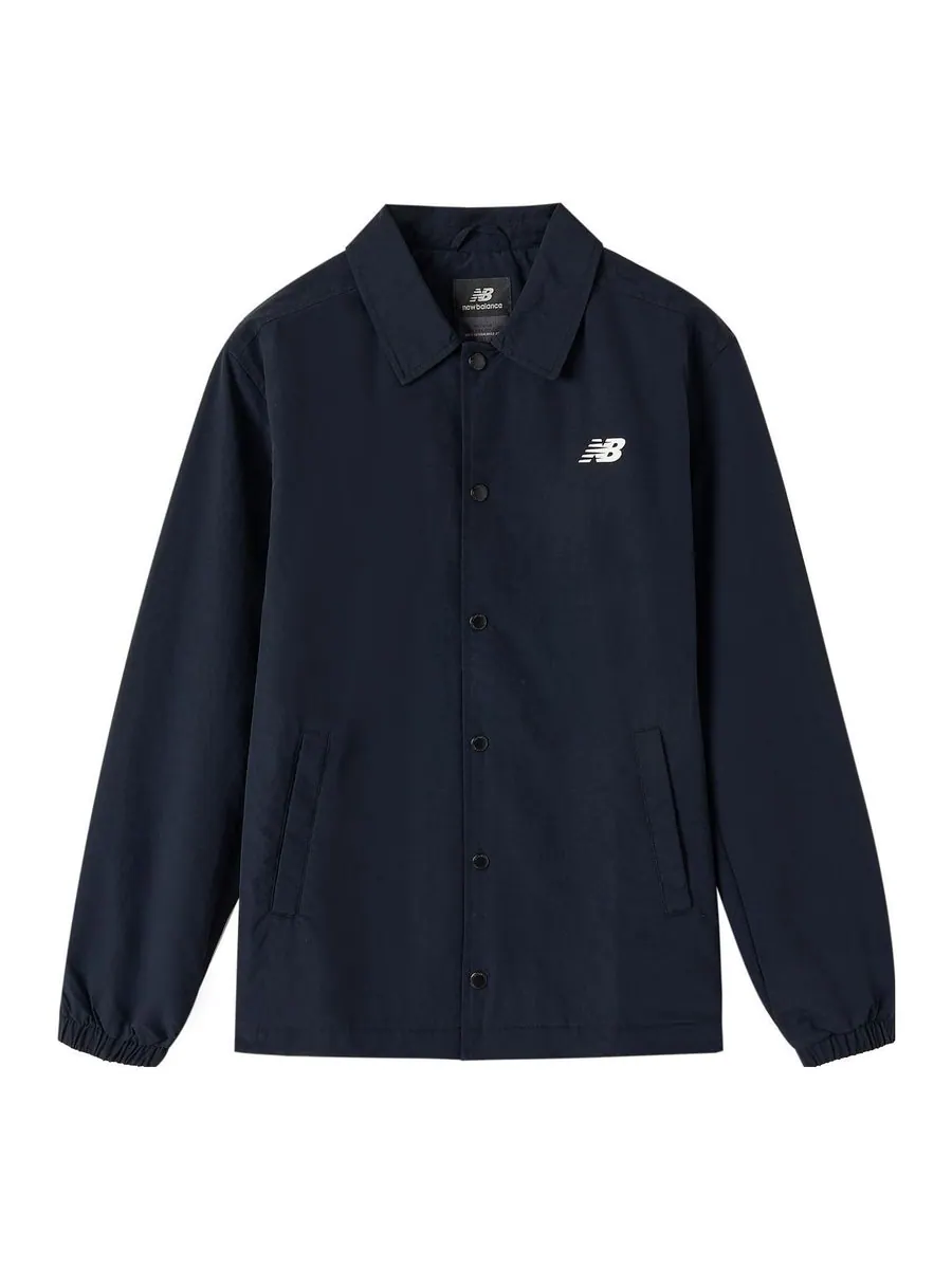 Куртка New Balance Essentials Coaches Jacket 'Black' — изображение 1 из 2, черный