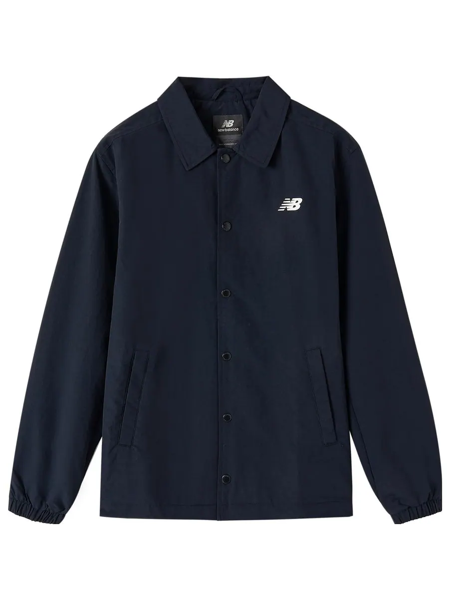 Куртка New Balance Essentials Coaches Jacket 'Black' — изображение 2 из 2, черный