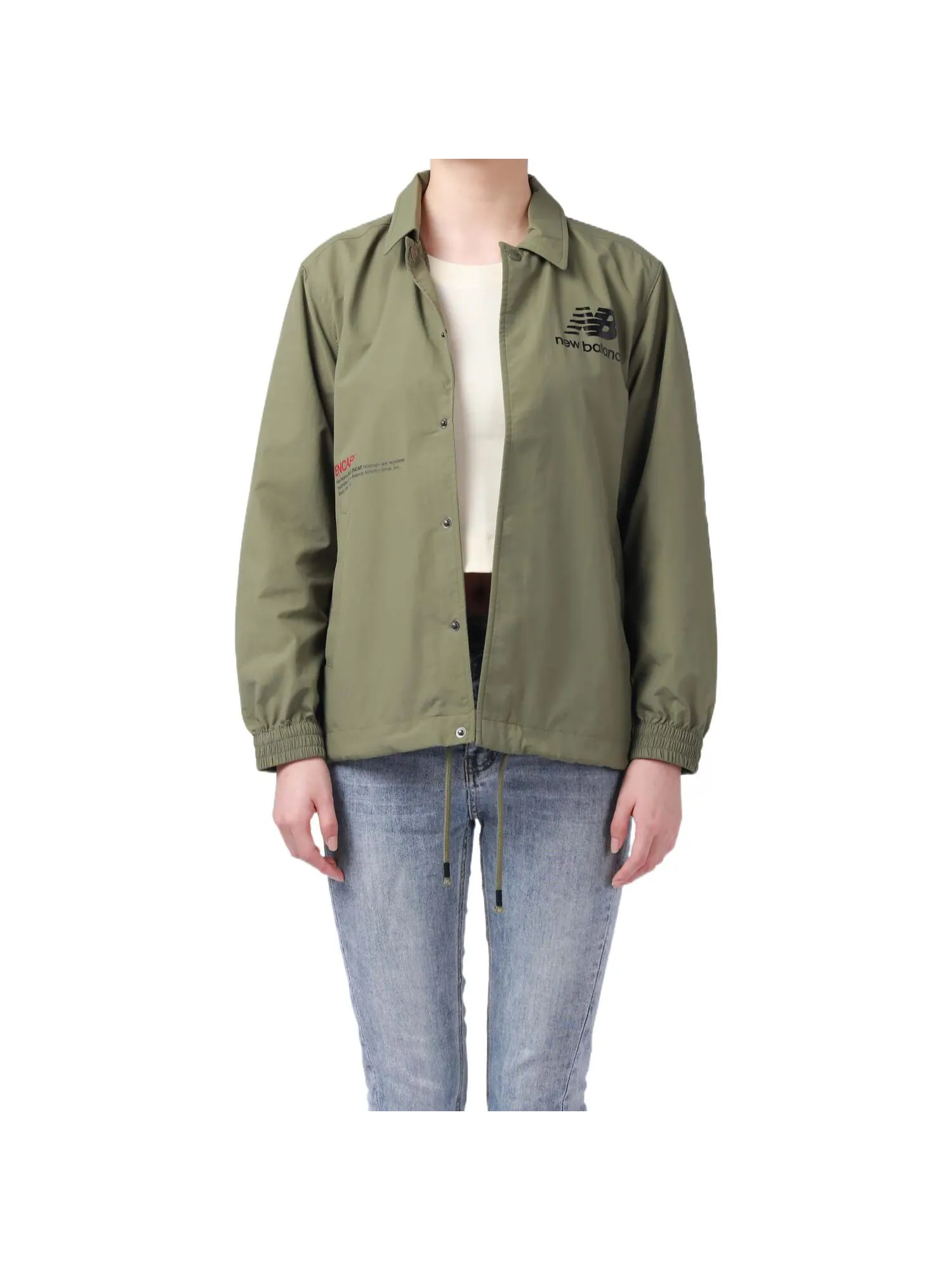 Пальто New Balance Casual Lifestyle Coat 'Green' — изображение 3 из 7, зеленый