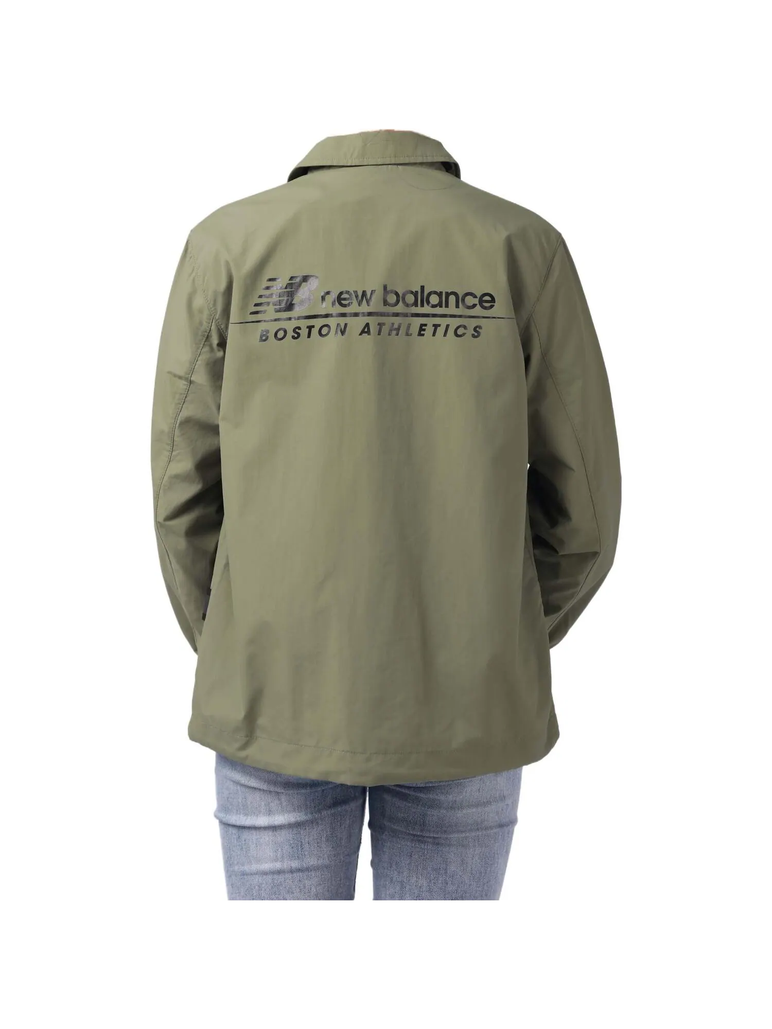 Пальто New Balance Casual Lifestyle Coat 'Green' — изображение 4 из 7, зеленый