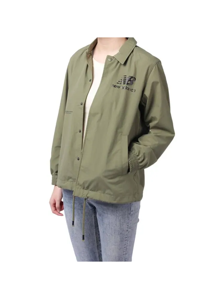 Пальто New Balance Casual Lifestyle Coat 'Green' — изображение 6 из 7, зеленый