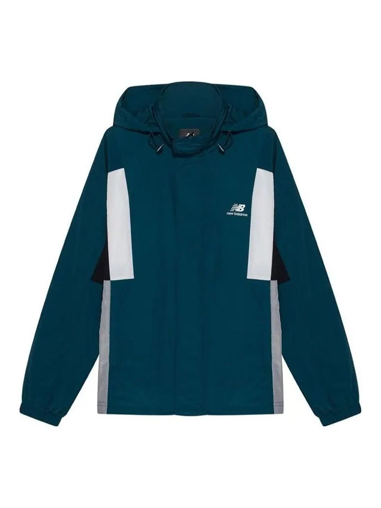 Куртка New Balance Athletics Higher Learning Windbreaker 'Teal White' — изображение 1 из 1, бирюзовый