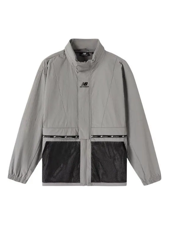Куртка New Balance Athletic Classic Jacket 'Grey Black' — изображение 1 из 1, серый