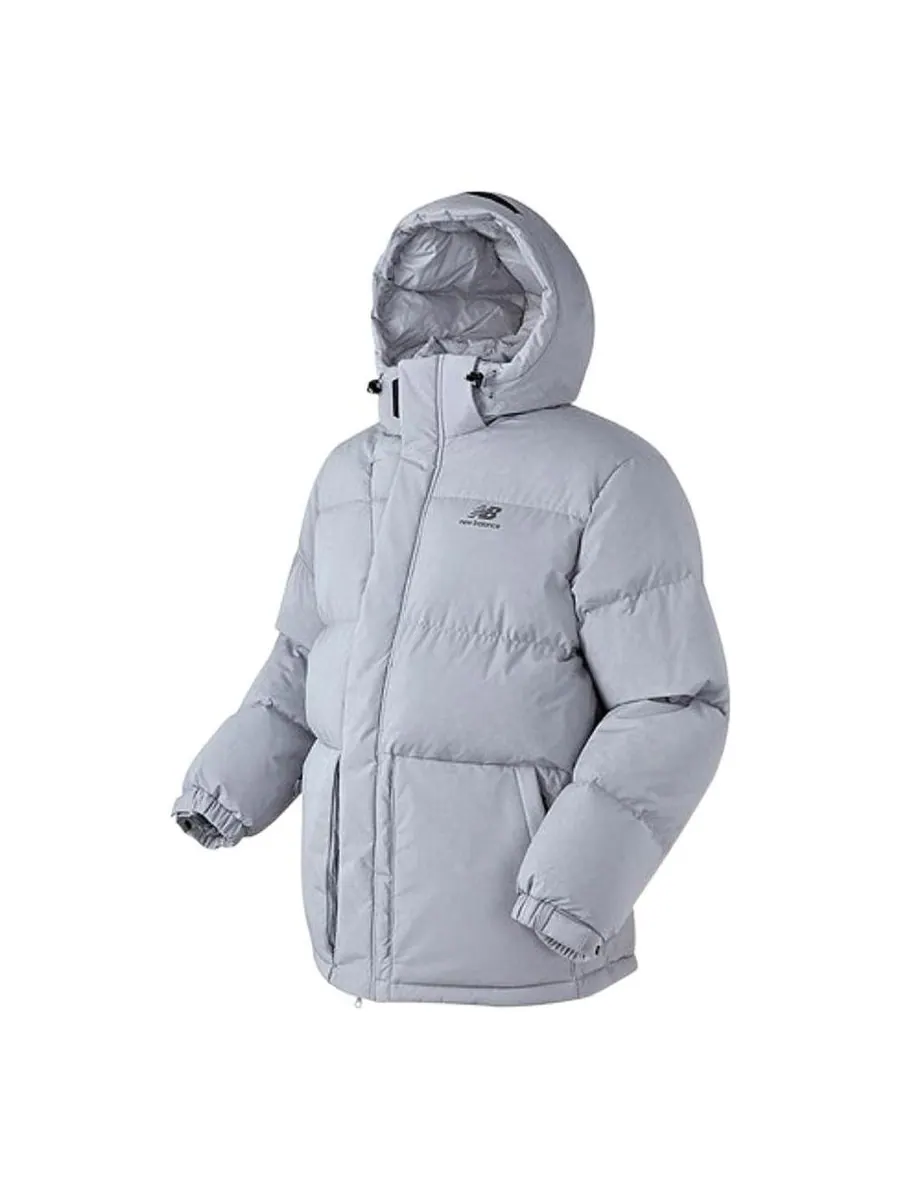 Куртка New Balance Street Style Plain Logo Down Jacket 'Grey' — изображение 1 из 1, серый