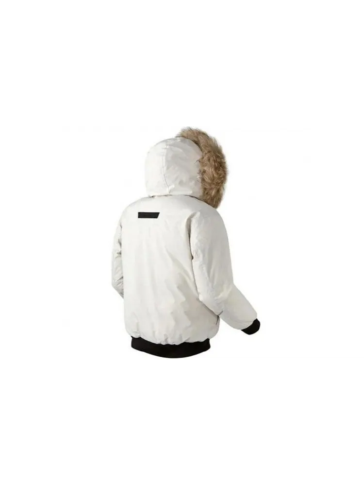 Куртка New Balance Patrol Down Jacket 'White Black' — изображение 2 из 3, белый