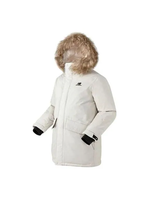 Куртка New Balance Windproof Long Down Parka Jacket 'White'