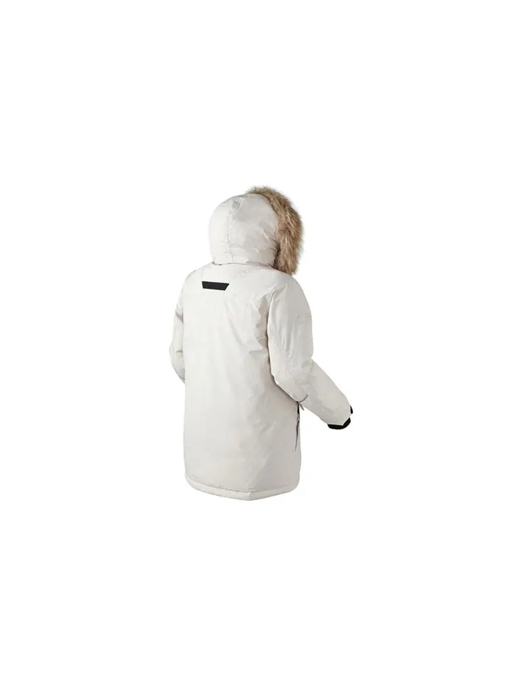 Куртка New Balance Windproof Long Down Parka Jacket 'White' — изображение 2 из 2, белый