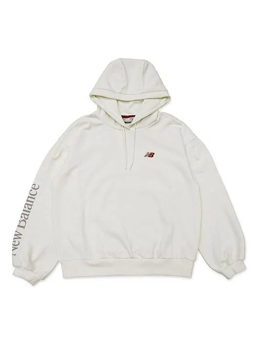 Толстовка New Balance Sleeve Casual Sports Pullover Ivory — изображение 1 из 2, белый