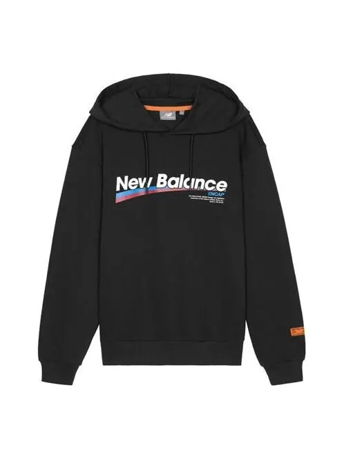 Толстовка New Balance Alphabet Printing Casual Couple Style Black — изображение 1 из 2, черный