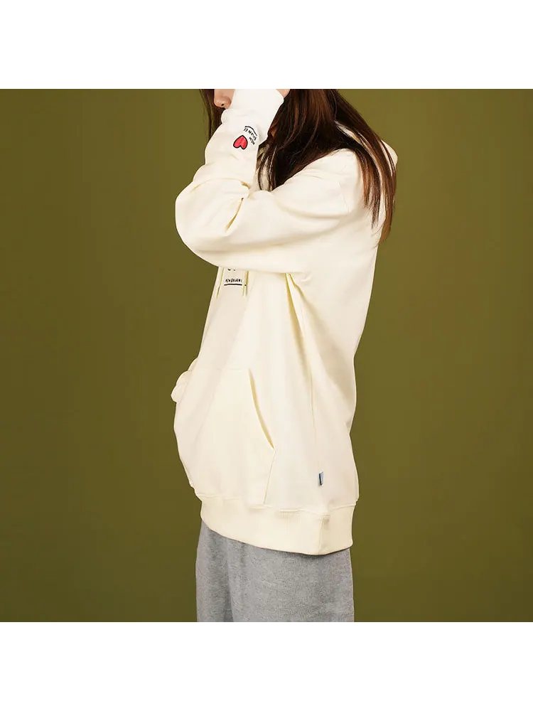 Худи New Balance x Zero Per Zero Printing Casual Sports Round Neck Hoodie 'White' — изображение 5 из 5, белый
