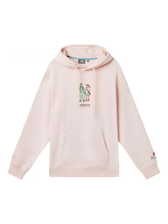 Худи New Balance x Zero Per Zero Casual Sports Round Neck Hoodie 'Pink' — изображение 1 из 2, розовый