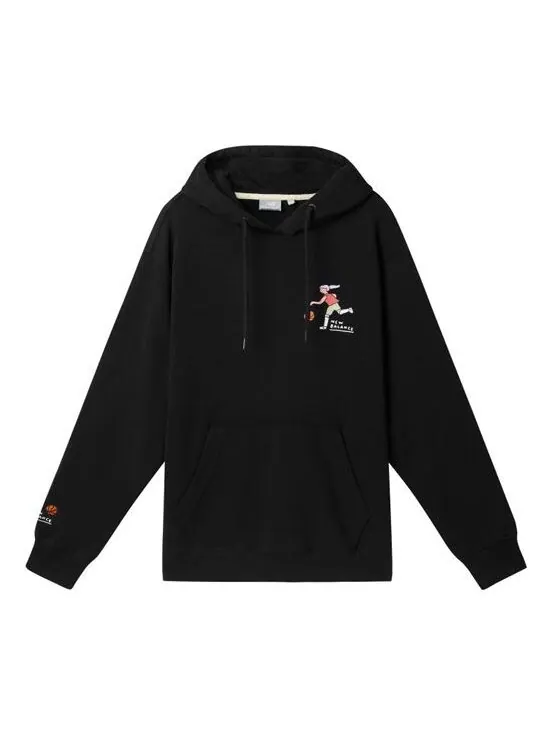 Толстовка с капюшоном x zero per zero с принтом баскетбола New Balance — изображение 1 из 2, черный/белый/красный