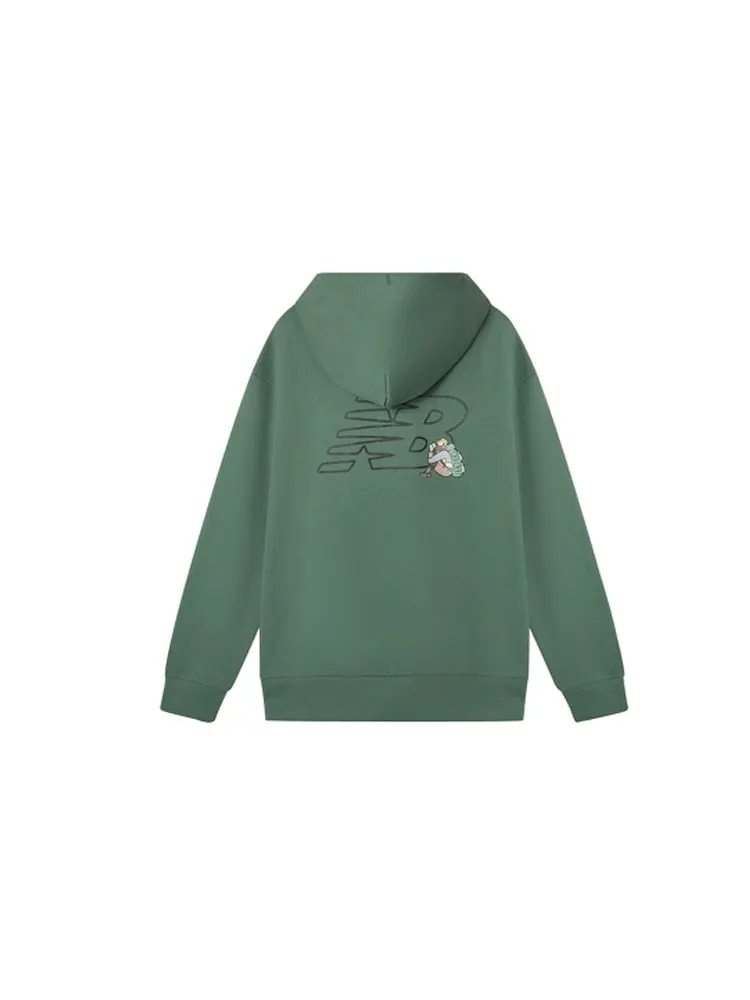 Худи New Balance x JHI Logo Printed Hoodie 'Green' — изображение 2 из 2, зеленый
