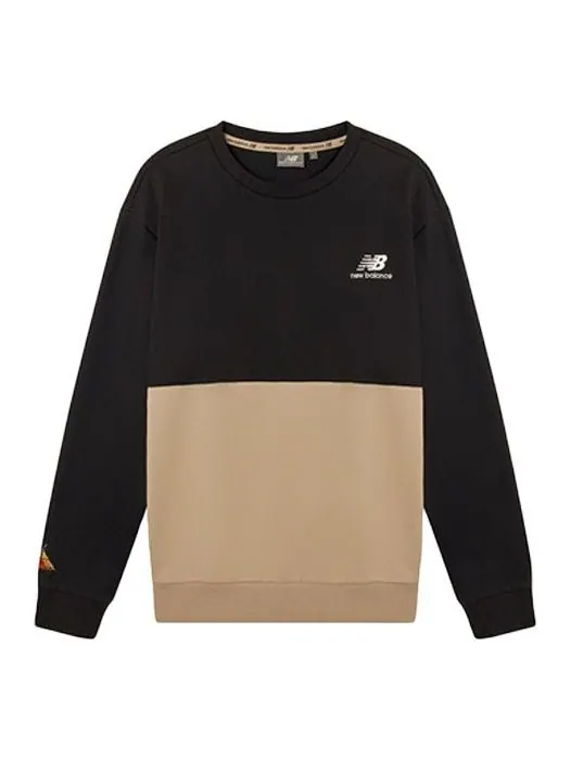 Свитер New Balance x JHI Athletics Crew Neck Pullover 'Black Beige' — изображение 1 из 2, черный