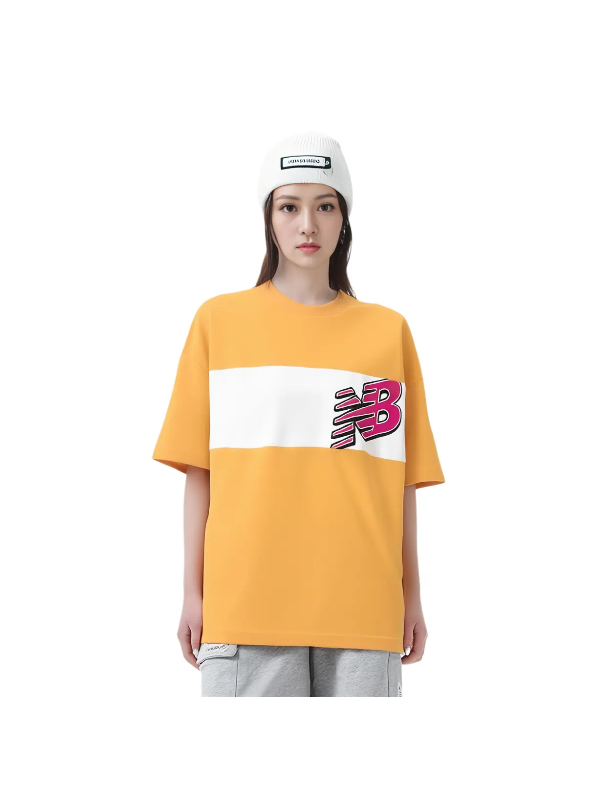Футболка New Balance Drop Shoulder Sleeve Women's — изображение 4 из 5, желтый