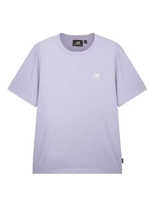 Футболка New Balance Minimalistic Loose Solid Color Short Sleeve Couple Style Purple — изображение 1 из 2, фиолетовый
