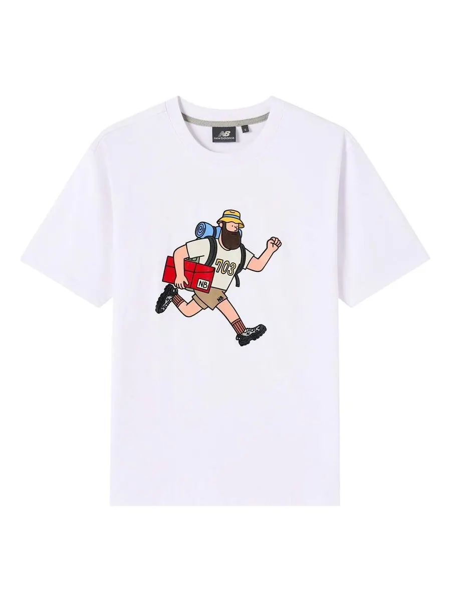 Футболка New Balance x JHI Classic Graphic Printed T-Shirt 'White' — изображение 1 из 1, белый