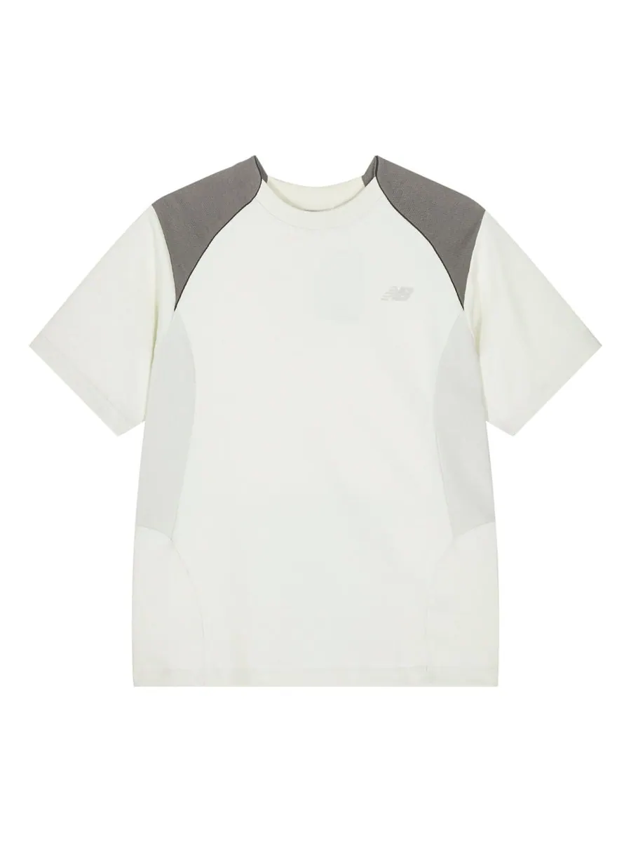 Футболка New Balance x LiangDong Color Block T-Shirt 'White' — изображение 1 из 7, белый