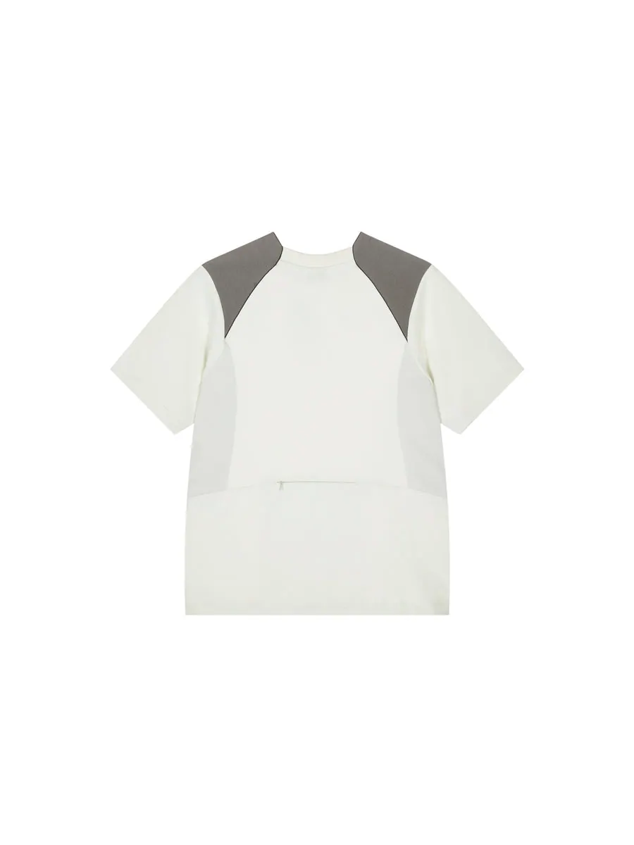 Футболка New Balance x LiangDong Color Block T-Shirt 'White' — изображение 2 из 7, белый