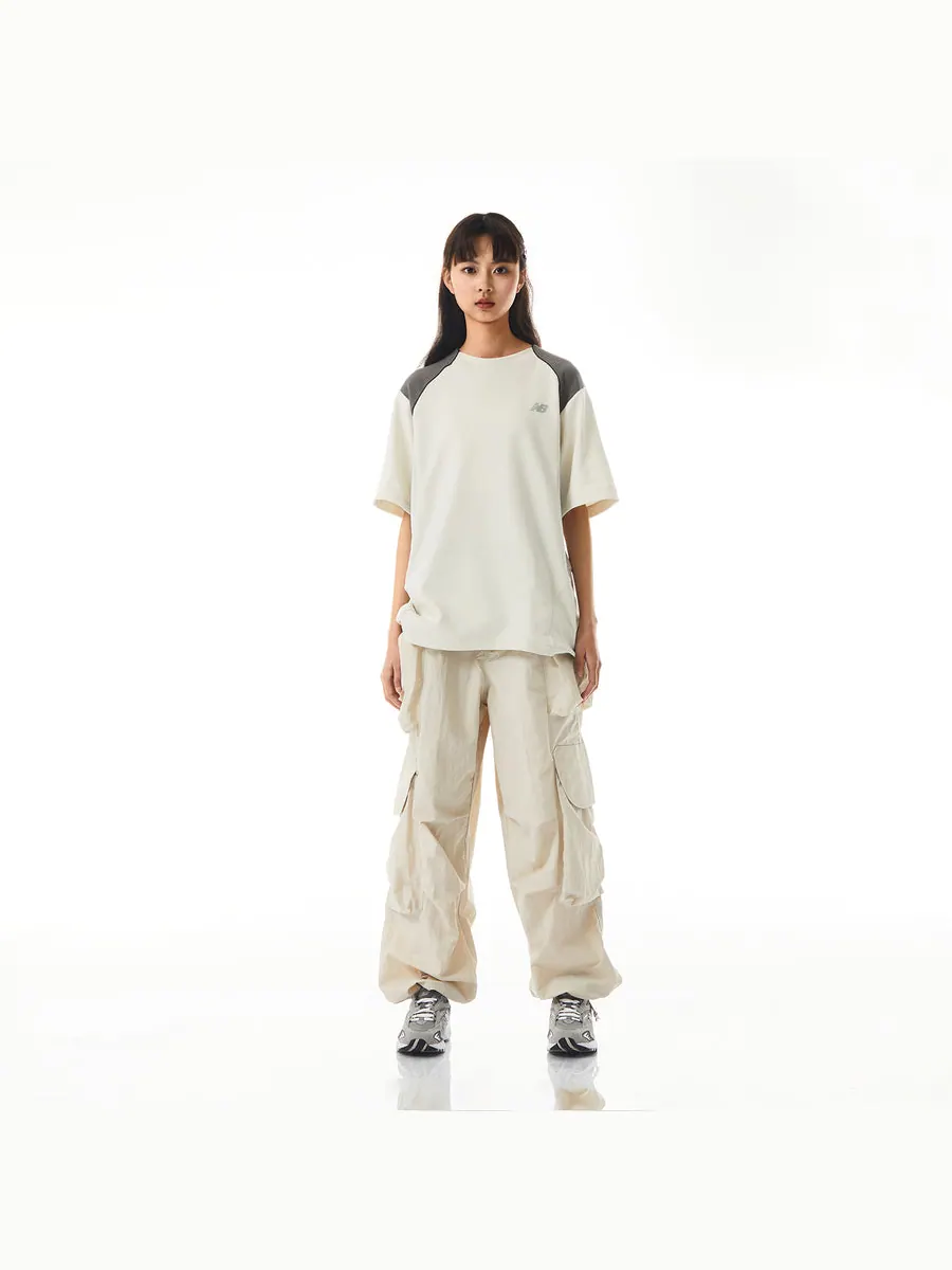 Футболка New Balance x LiangDong Color Block T-Shirt 'White' — изображение 3 из 7, белый