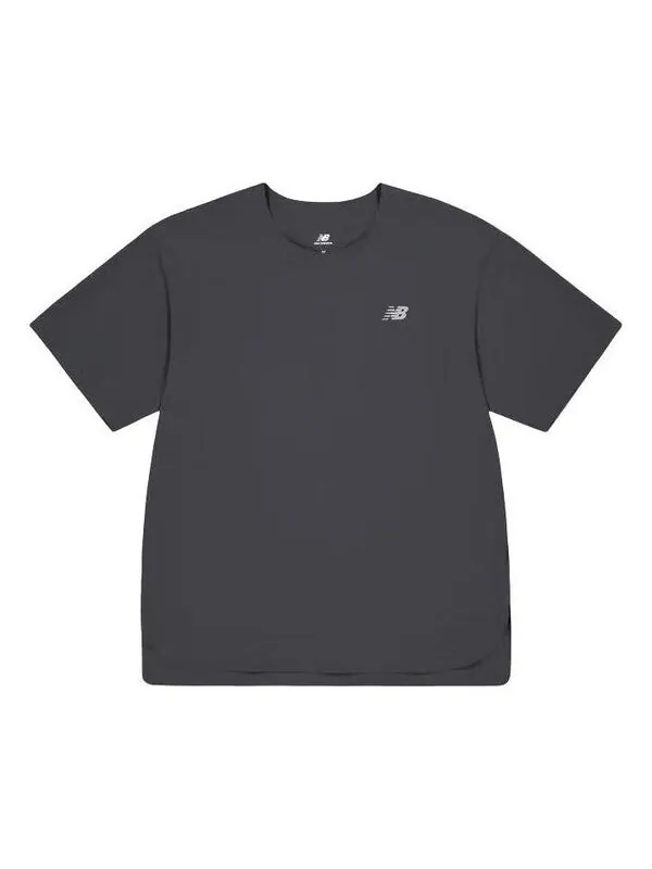 Футболка nb logo хлопковая футболка New Balance — изображение 1 из 2, серый