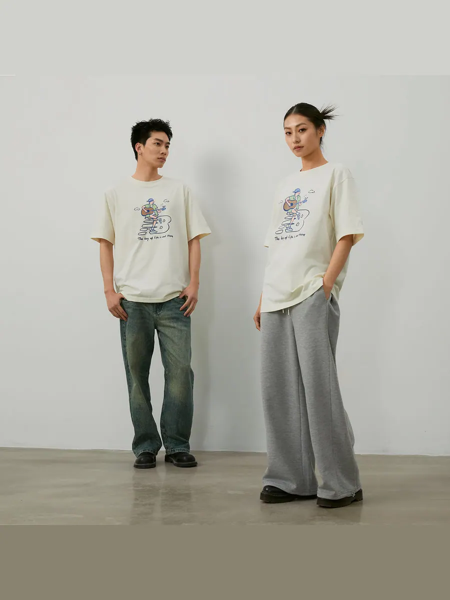 Футболка New Balance x PK Guitar Graphic T-Shirt 'Ivory' — изображение 10 из 11, белый