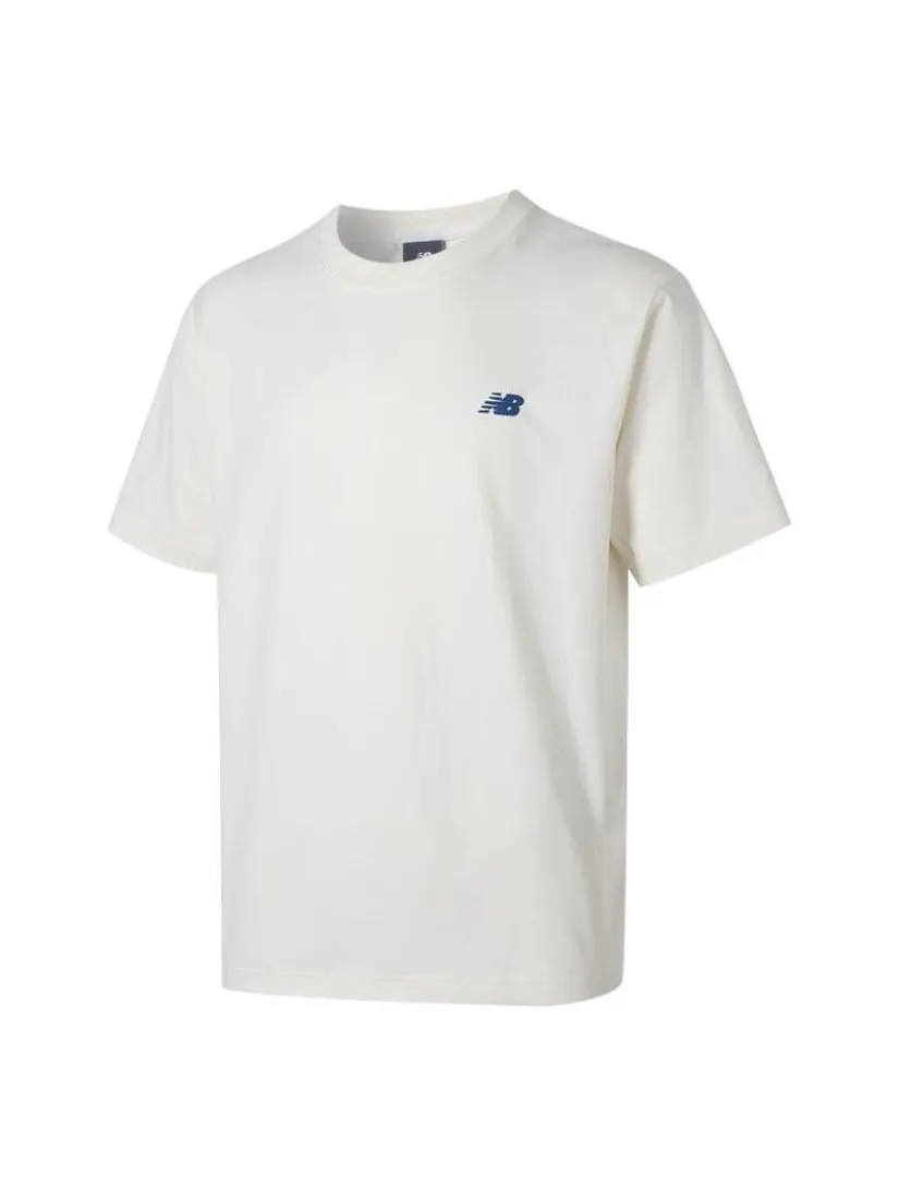 Футболка New Balance Wave Club T-shirt 'Ivory' — изображение 1 из 3, белый