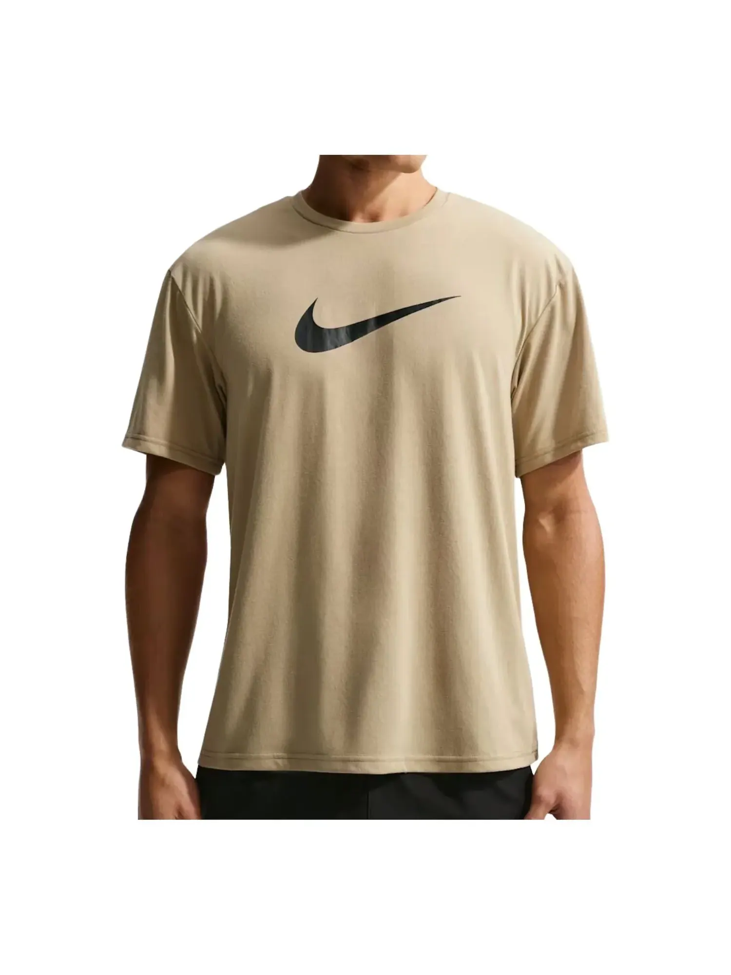 Футболка с коротким рукавом Nike Swim Hydroguard Dri-FIT UV 'Parachute Beige White' — изображение 1 из 2, коричневый