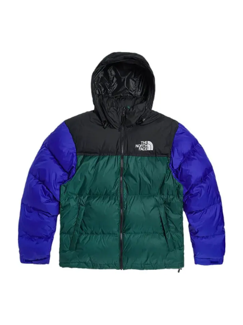 Куртка THE NORTH FACE 1996 Retro Nuptse 700 Fill Packable Jacket 'Orange Blue Green' — изображение 1 из 1, зеленый