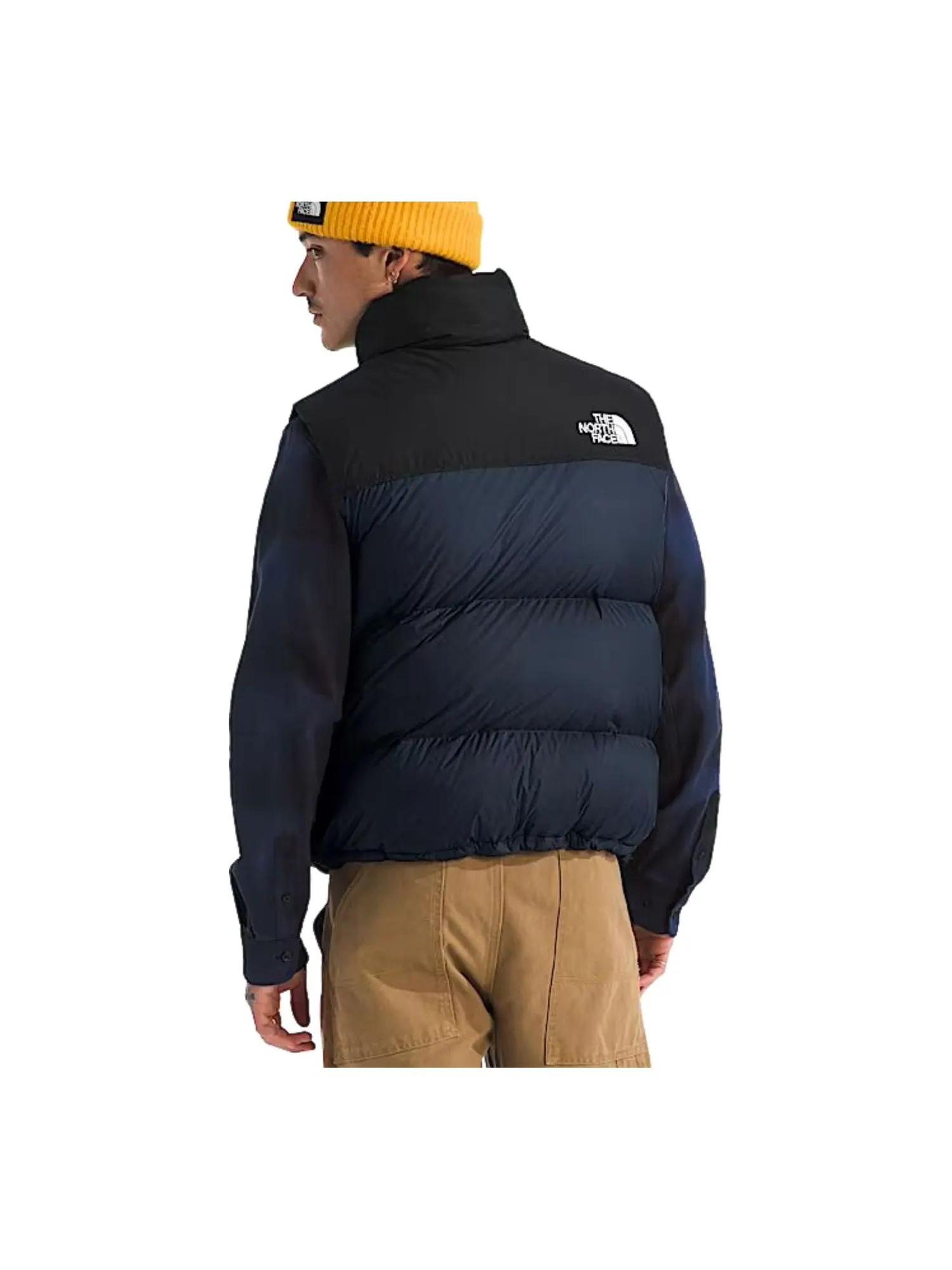 Жилет The North Face 1996 Retro Nuptse Vest 'Summit Navy TNF Black Recycled Down' — изображение 2 из 2, темно-синий/черный