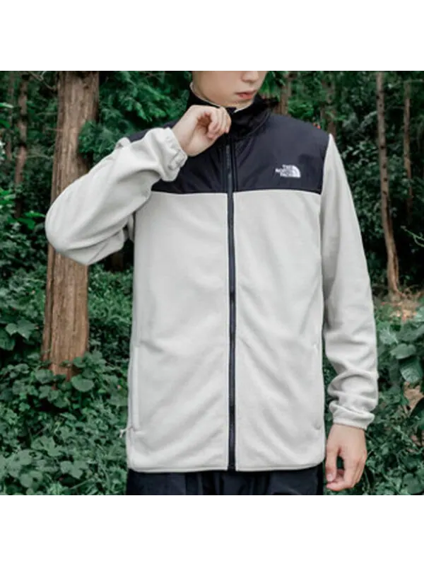 Куртка logo fleece jacket 'white' The North Face — изображение 4 из 4, белый