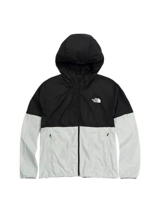 Куртка wind jacket 'black' The North Face — изображение 1 из 4, черный/серый