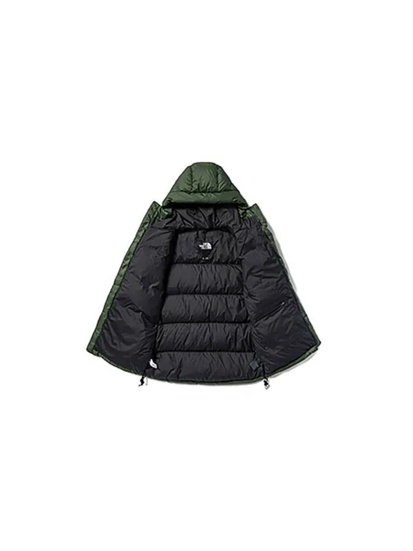 Куртка winter puffer jacket 'olivegreen' The North Face — изображение 3 из 4, оливковый зеленый
