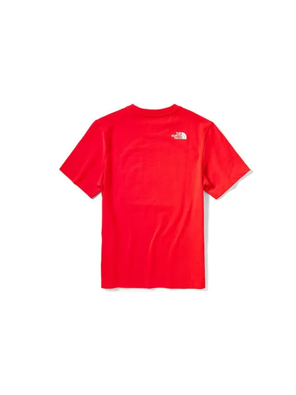 Футболка red box celebration t-shirt 'red' The North Face — изображение 2 из 4, красный