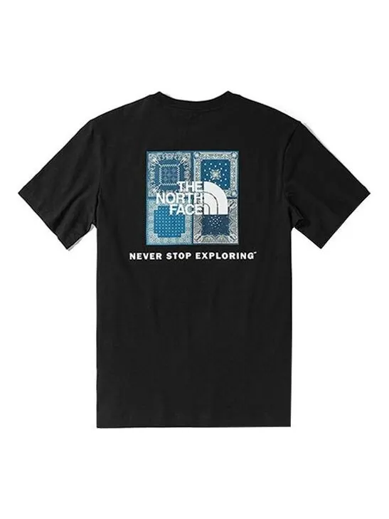 Футболка short sleeve bandana square t-shirt 'black' The North Face — изображение 1 из 2, черный