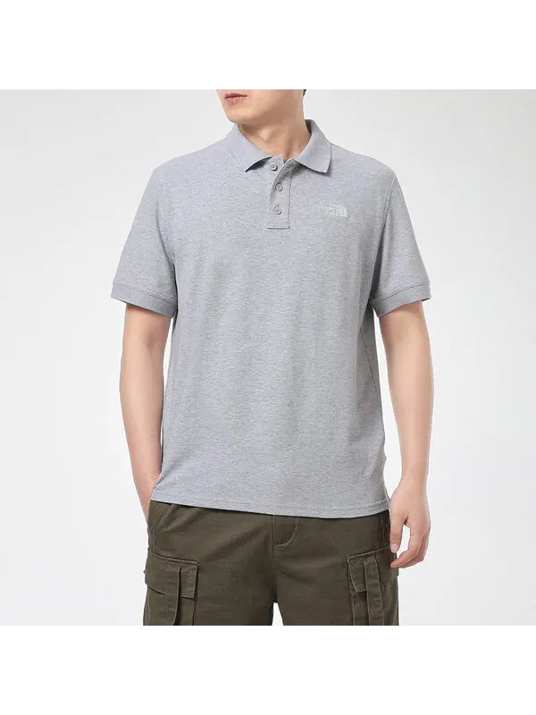 Футболка polo t-shirts 'grey' The North Face — изображение 3 из 4, серый