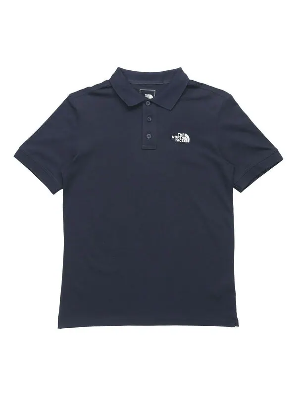 Футболка polo t-shirts 'navy' The North Face — изображение 1 из 4, темно-синий