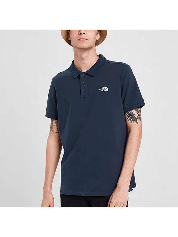 Футболка polo t-shirts 'navy' The North Face — изображение 3 из 4, темно-синий