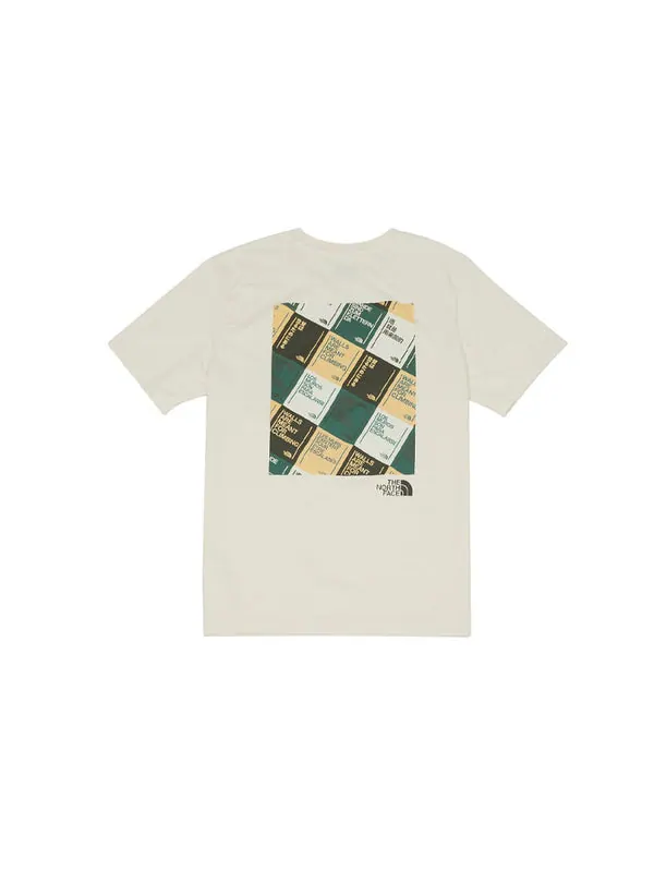 Футболка casual t-shirt 'beige' The North Face — изображение 2 из 2, бежевый