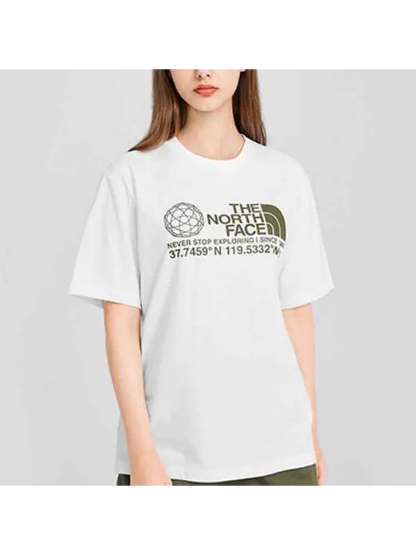 Футболка woodcut dome t-shirt 'white' The North Face — изображение 3 из 3, белый