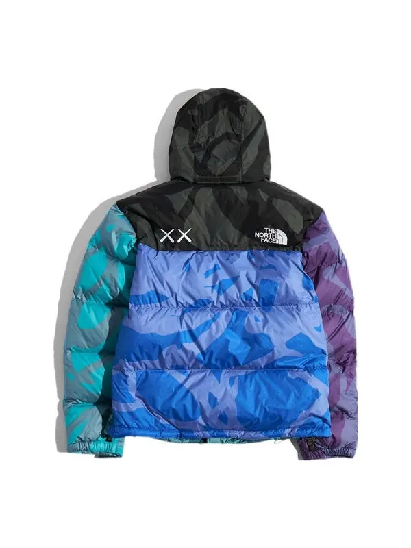 Куртка x kaws retro 1996 nuptse jacket 'monterey blue' The North Face — изображение 2 из 2