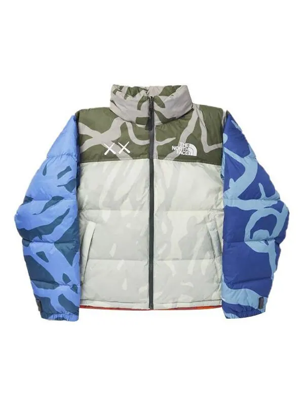 Куртка x kaws 1996 nuptse 700 jacket 'grey' The North Face — изображение 1 из 4, серый