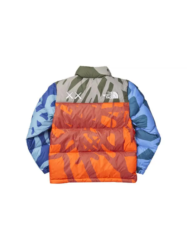 Куртка x kaws 1996 nuptse 700 jacket 'grey' The North Face — изображение 2 из 4, серый